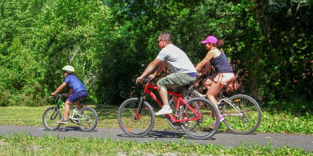 Vélo route, voie verte vallée de la Dordogne